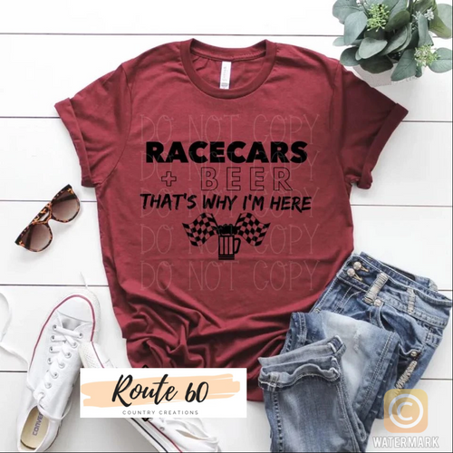 Racecars. Beer. That’s why I’m here. - Route 60 County Creations